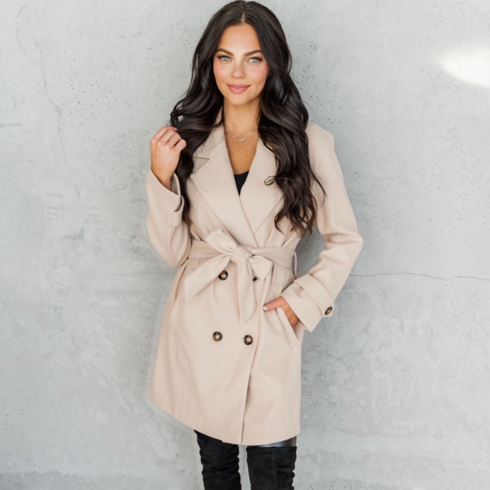 Beige Dottie Coutue Coat